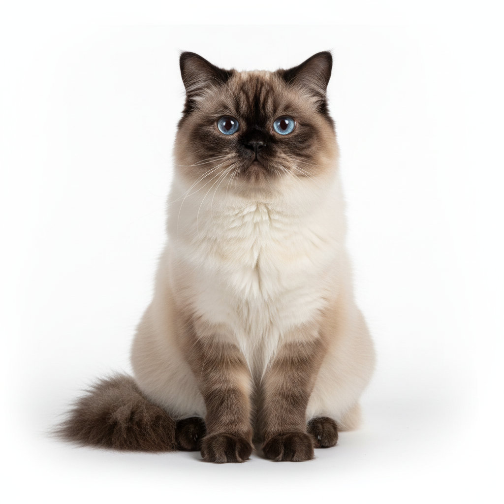 Himalayan sitting, front view